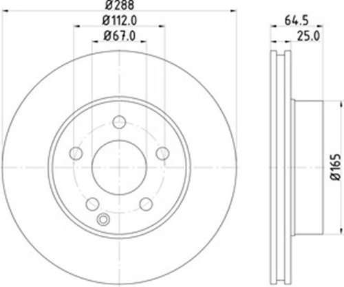 Disco Delantero Pagid Mercedes-benz C200 Kompresor 07 2008