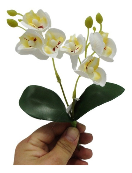 Mini Orquidea Siliconada Artificial | MercadoLivre 📦