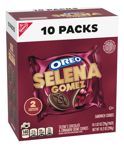 Galletas Oreo Selena Gomez Edicion Limitada 10 Pack