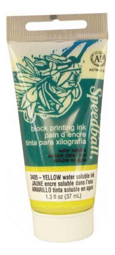 Tinta De Xilogravura Speedball Base Agua 3405 Yellow 37ml