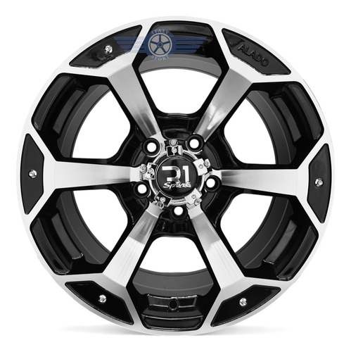 4 Rines 16 Off Road 5-120 Amarok S10 Chevelle Blazer Black Machine