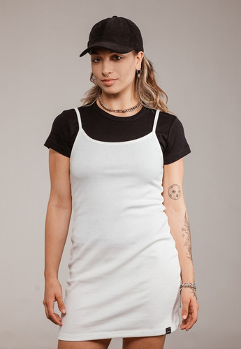 Vestido Mujer Liso Morley Arena Langosta Full