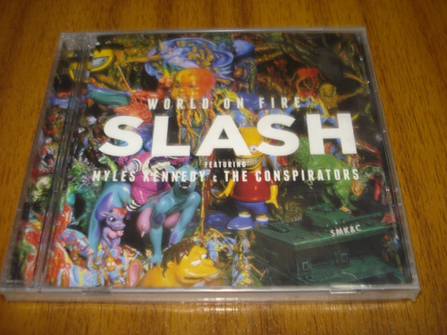 Cd Slash Guns N´ Roses / World On Fire (nuevo Y Sellado) 