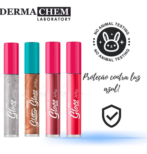 Gloss Jelly Transparente 3,8 Ml Splendore Derma Chem Acabamento Brilhante Cor Branco