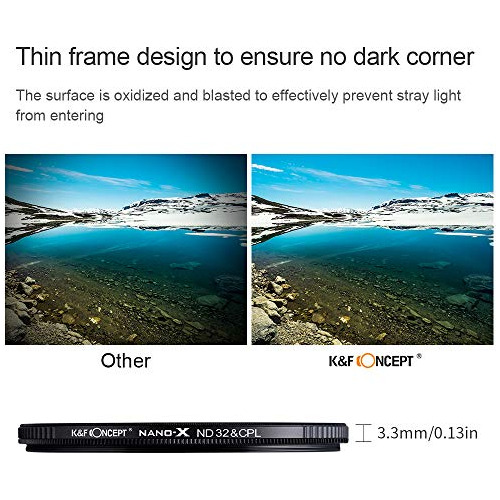 Filtro K&f Concept De Densidad Neutra De 72 Mm, Filtro Nd32