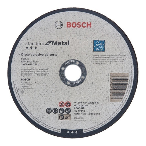 ( Cajas 40 Unidades ) Discos Corte Metal 7 X 7/8 X 3mm Bosch
