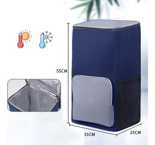 Bolsa Para Carrito De Compras, Bolsa Térmica Con Bolsillo