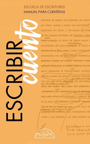 Escribir Cuento.  Manual Del Cuento