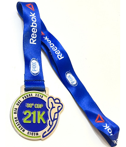 Medalla Carrera Día Del Padre 2018 Cdmx Running 21k (Usado)