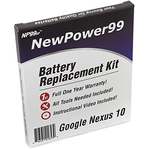 Kit De   De Batería Newpower99 Google Nexus 10 Herrami...