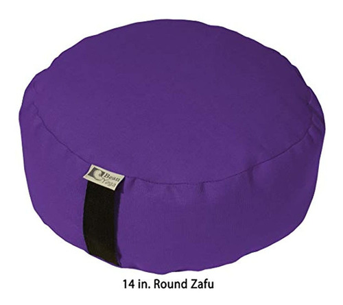 Bean Products Zafu Cojín De Meditación - Yoga - Redondo Trad