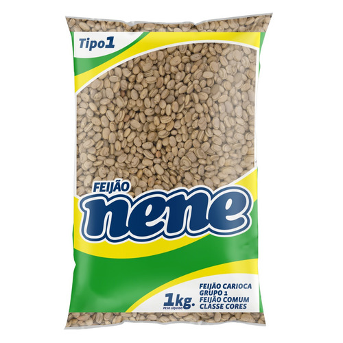 Imagem 1 de 4 de Feijão carioca cores Nene em pacote sem glúten 1 kg