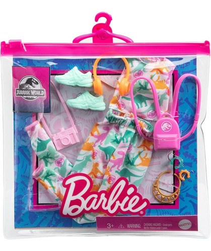 Imagem 2 de 4 de Barbie Fashion Pack 2022 Jurassic World Roxy Conjunto Saia