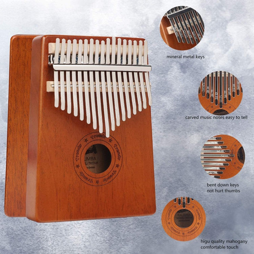 Kalimba, El Dedo Pulgar Piano17 Clave De Piano Instrumento
