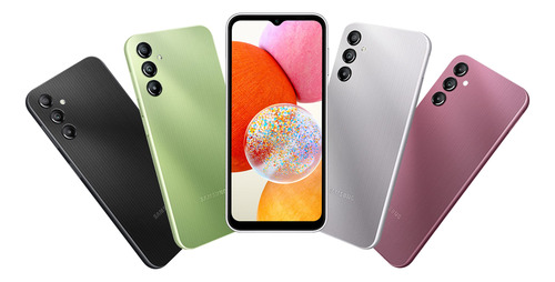 Smartphone Samsung Galaxy A14 Sm-a145p/ds 128 Gb + 4 Gb Plateado