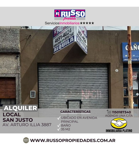 Alquiler Local En San Justo 35 M2