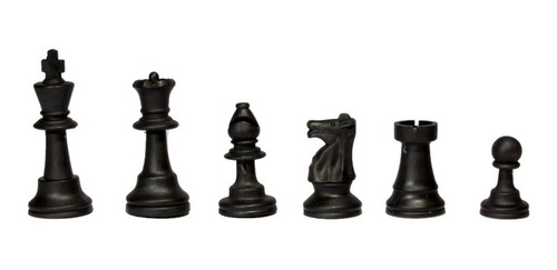 Imagen 5 de 7 de Ajedrez Profesional: 300 Gr. Estuche Negro Y Tablero Vinyl