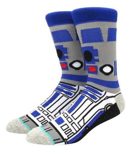 Medias Mr Socks Mr 154  R2d2 Star Wars Azul