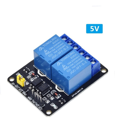 Modulo Relé 2 Canales 250vac 10a Arduino Pic