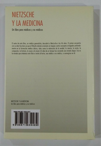 Nietzsche Y La Medicina, De Esteban Rubinstein. Editorial Ediciones Del Hospital, Tapa Blanda En Español, 2016