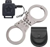 Comprar Algema De Dobradiça Prata Fiel Retrátil Porta Algema Couro