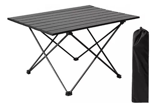 Mesa Camping Plegable Portátil Metalico 56*40.5*40.5cm.