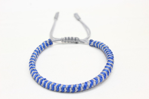 Pulsera Azul Gris Armonia Paz Calma Nudos Amistad B309