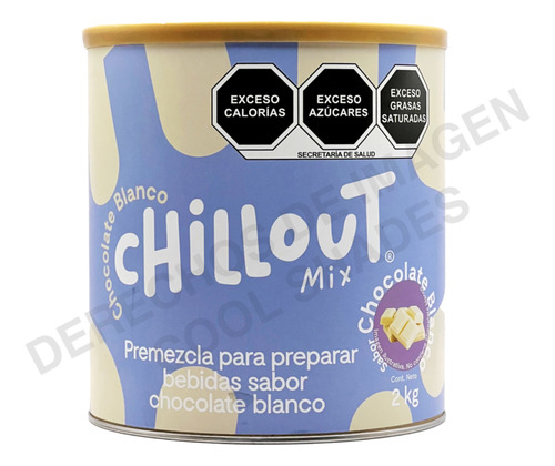 Polvo Para Preparar Bebidas Chill Out 2kg Chocolate Blanco