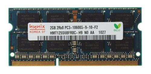 Sodimm Memoria 2gb Ddr3 Pc3-10600s 1333 Mhz Portatil Ram