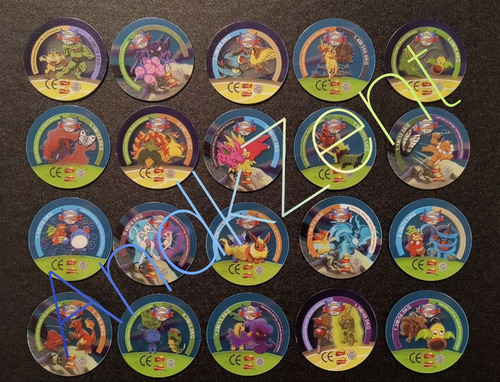 Tazos Pokémon Traslúcidos