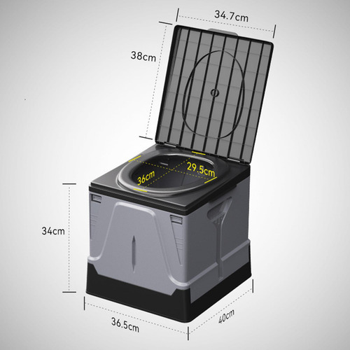 Inodoro Plegable Para Acampar, Inodoro Portátil Con Tapa