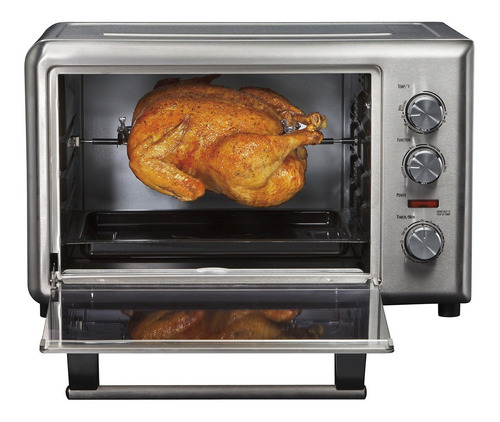 Imagen 2 de 3 de Horno de mesa eléctrico Hamilton Beach 31103 stainless steel 127V