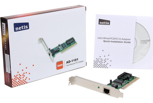 Tarjeta De Red Netis 100mbps Ethernet Pci 32 Bits Ad 1101