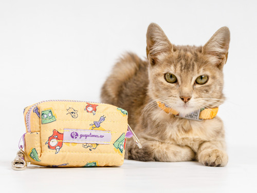 Bolsita Para Snacks O Portabolsas De Desecho Perros Gatos Rosa Claro