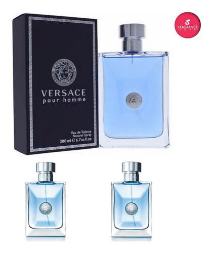 Perfume Versace Pour Homme 200ml Edt Original + Brinde