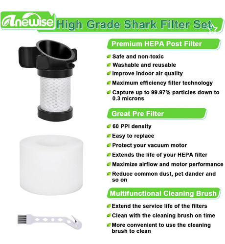 Filtro De Repuesto Para Shark Ion Flex Duo Clean If100 F8...