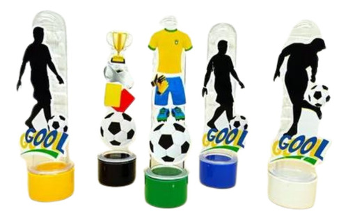 10 Tubetes Personalizados Tema Futebol