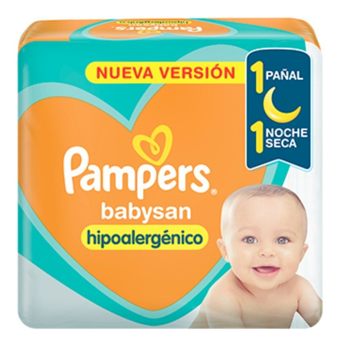 72 Pañales Pampers Babysan Talle M - Mediano (6 A 10 Kg)