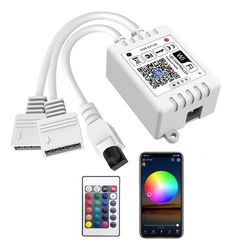 Controlador Led Wifi Rgbw Gidealed Smart De 2 Salidas Y 5 Pi