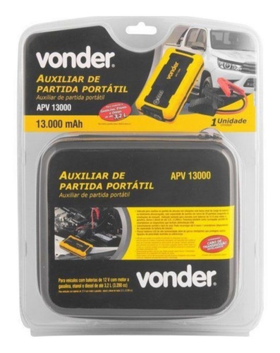 Imagem 10 de 10 de Carregador Usb Auxiliar De Partida Veicular 12v Apv13000mah