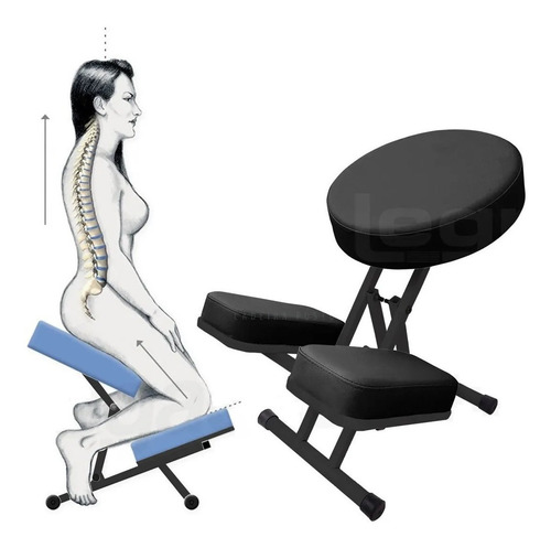 Imagem 2 de 7 de Kneeling Chair Trabalho Postural Ergonômica Yoga Relaxamento