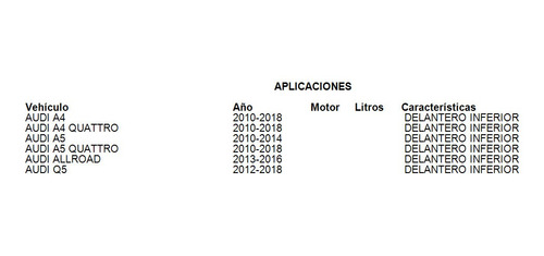 Imagen 4 de 4 de Buje Brazo Control Delantero Inferior Audi S5 2018 Uro