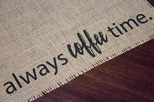 Coffee Maker Mat - El Mantel Individual De Arpillera Para Su