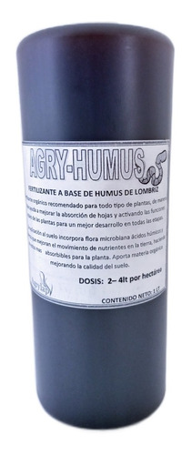 Humus Liquido De Lombriz 2lt Agry-humus Fertilizante Foliar