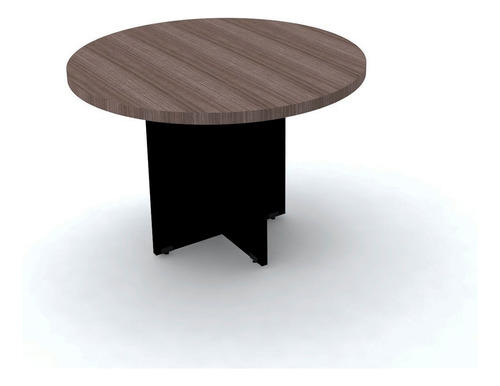 Mesa De Reunião Redonda Pandin Pe40 - Walnut Walnut