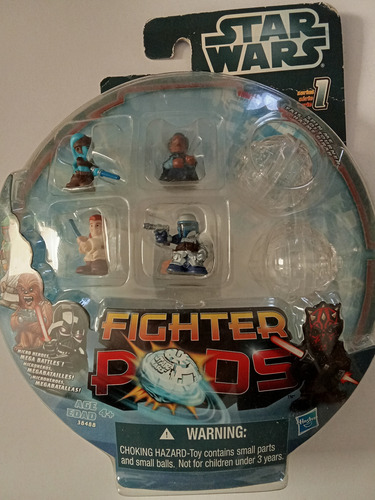 Star Wars Fighter Pods Serie 1: Lando, Jango, Obi-wan, Ayla (Usado)