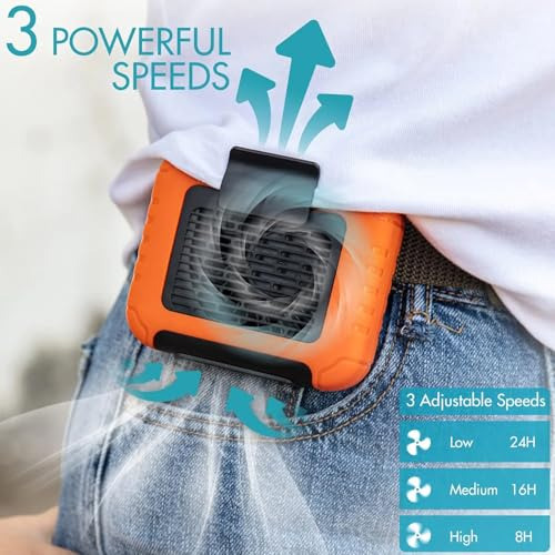 Ventilador Portátil Recargable De 6000mah, Mini Ventilador D