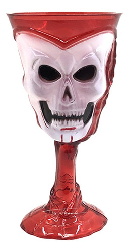 Copa Calavera 1 Unidad  9 X 18 Cm Halloween Cotillon