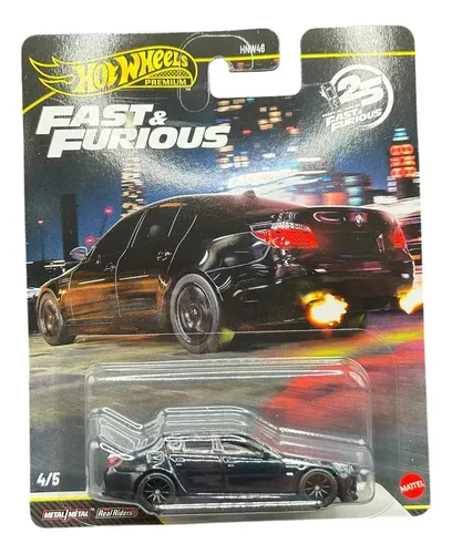 Hot Wheels BMW Premium Velozes e Furiosos Bmw M5 preto 25 Anos