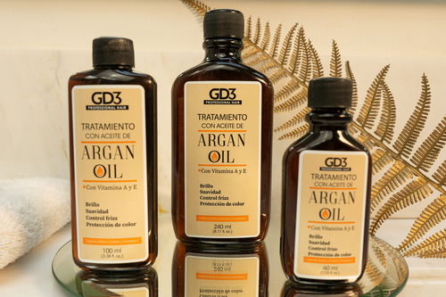 Kit Gd3 Argan Oil: Aceite Gd3 240 Ml + Shampoo Gd3 300 Ml